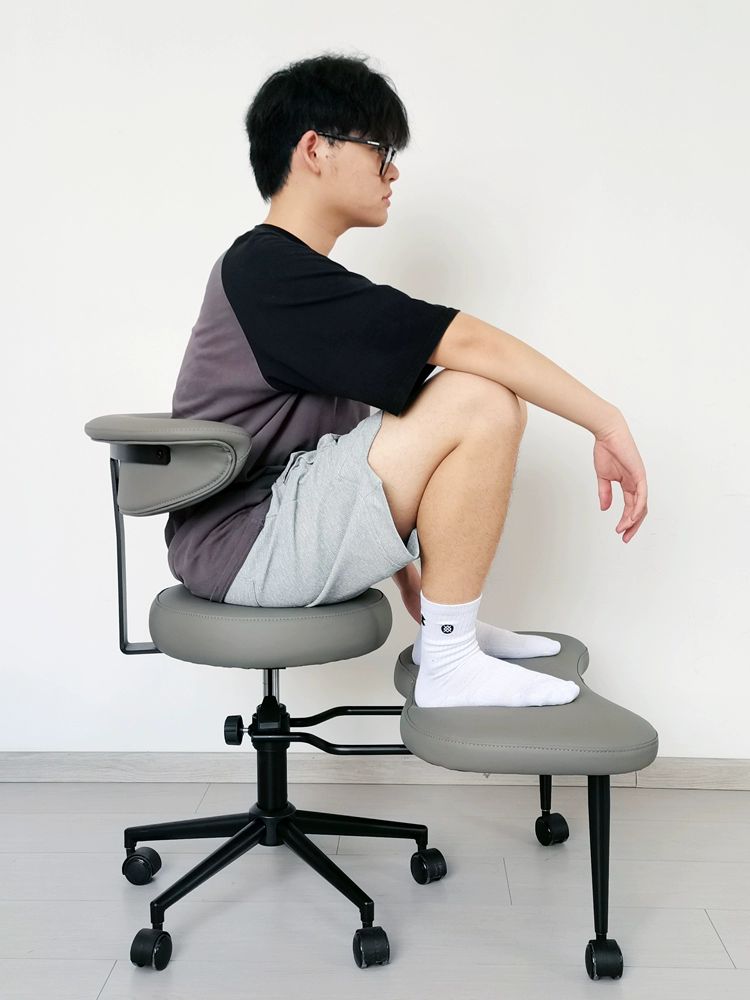 자세교정 좌식의자 체어 허리편안 척추 디스크 등받이 바른자세 보호 편안한 - 상세 이미지 5