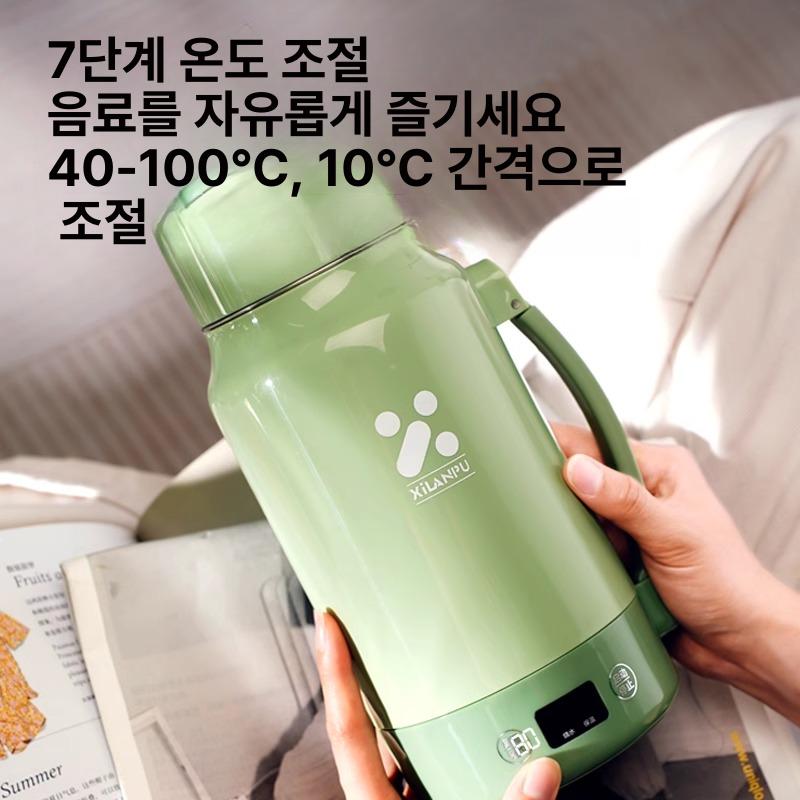 USB 보온텀블러 캠핑 여행용 온도조절 물병 물끓이는텀블러 발열텀블러 보온병 - 상세 이미지 5