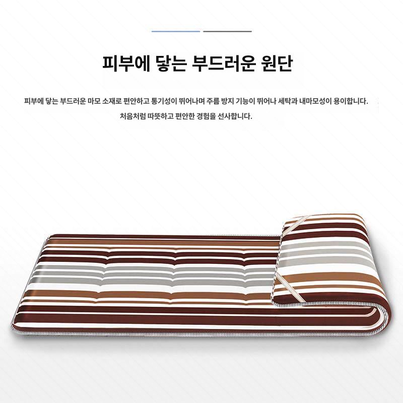 야전침대 매트 쿠션 1인용 접이식 휴대용 캠핑 수면 침구류 여행용 경량 에어 매트 - 상세 이미지 5