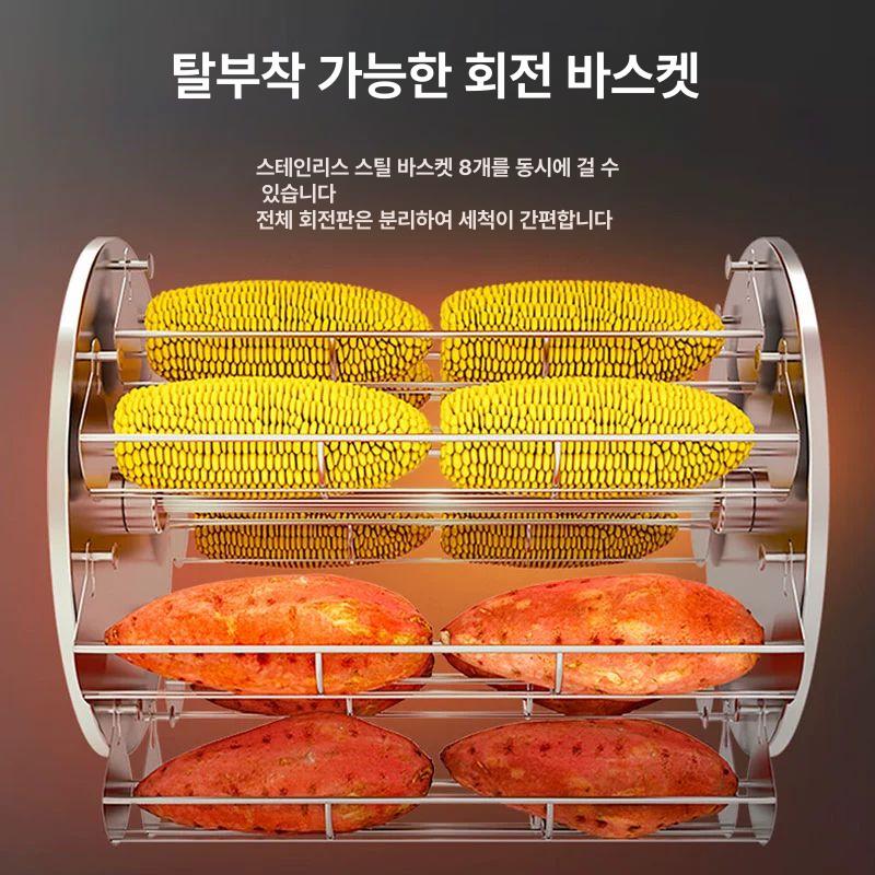 업소용 고구마굽는기계 군밤 가게용 군고구마기계 전기 단열 군고구마통 - 상세 이미지 3
