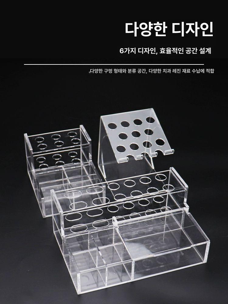 아크릴 수납대 투명 선반 ㄷ자 책장 접이식 벽선반 수납함 미니 책상 책꽂이 정리 전시대 - 상세 이미지 5