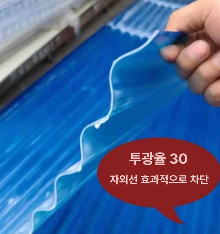 전원주택 슬레이트 렉산골판 자재 골판렉산 선라이트 축사 렉산지붕 비가림 지붕판넬 - 상세 이미지 2