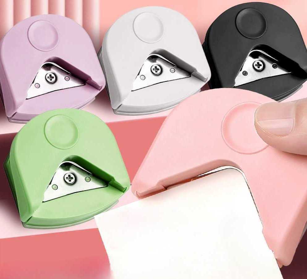모서리 커팅기 간이 커터 스티커 휴대용 귀도리 모따기 규격 책상 피팅룸 사무실 - 상품 이미지
