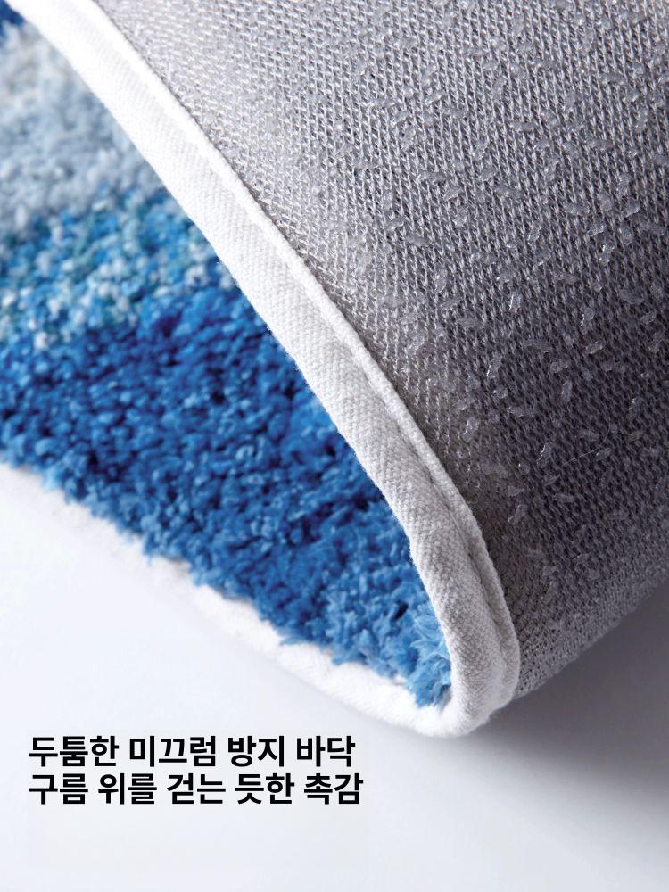 비정형 거실러그 미니 고양이 귀여운 북유럽 매트 워셔블 감성 먼지없는 곰돌이 - 상세 이미지 5