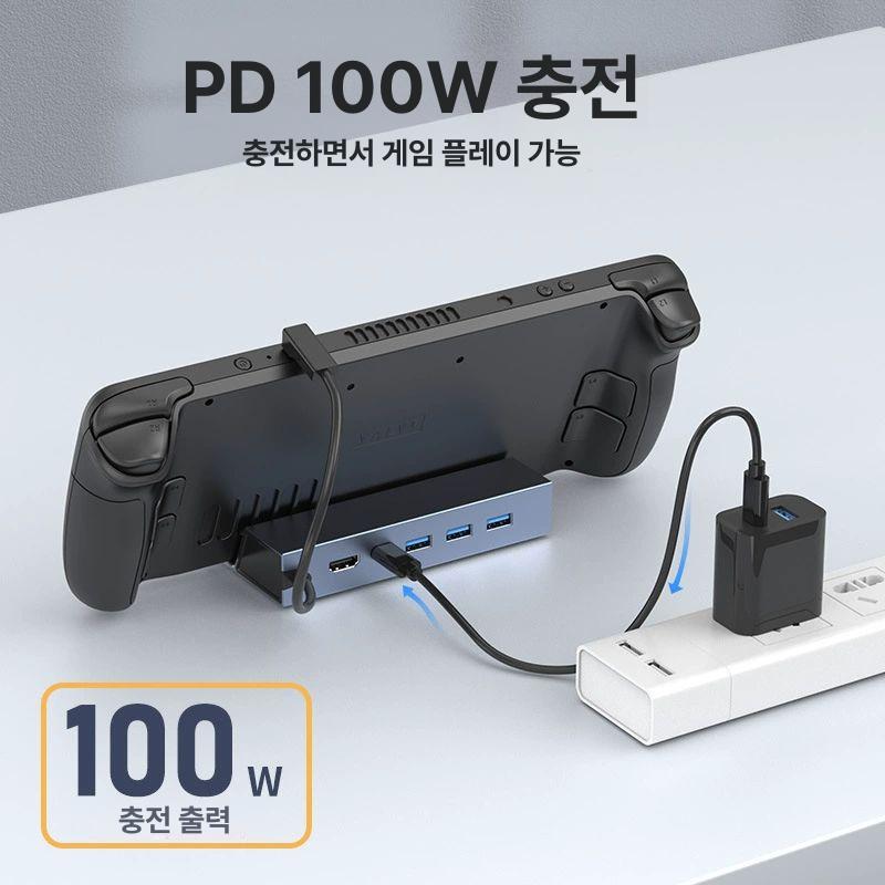 고속충전 멀티포트 도킹 스테이션 100와 올인원 고속 데이터 전송 트리플 기가비트 - 상세 이미지 3