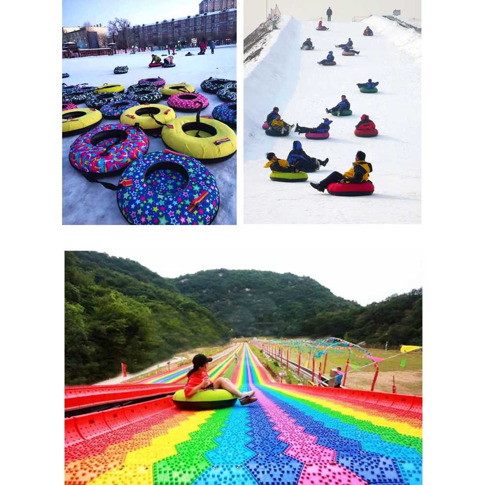 튜브썰매 슬라이드 풍선 사계절 물튜브 잔디썰매 썰매장 스키장 장난감 원형 성인 링 - 상세 이미지 4
