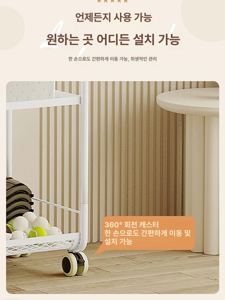 운동기구 정리함 요가 보관함 도구수납 필라테스 선반 모델 소도구 매트수납 랙 거치대 수납 - 상세 이미지 4