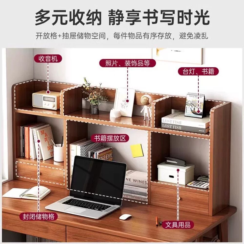 사무용 북트레이 공부 정리함 북트럭 책장 카트 조절 가정용 책꽂이트롤리 다층 이미지 6