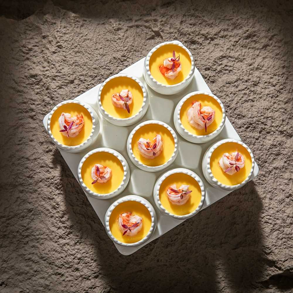 뚜껑 뷔페 차왕 식당 세트 독특한그릇 차완무시그릇 용기 계란찜볼 밥그릇 스프볼 - 상세 이미지 2