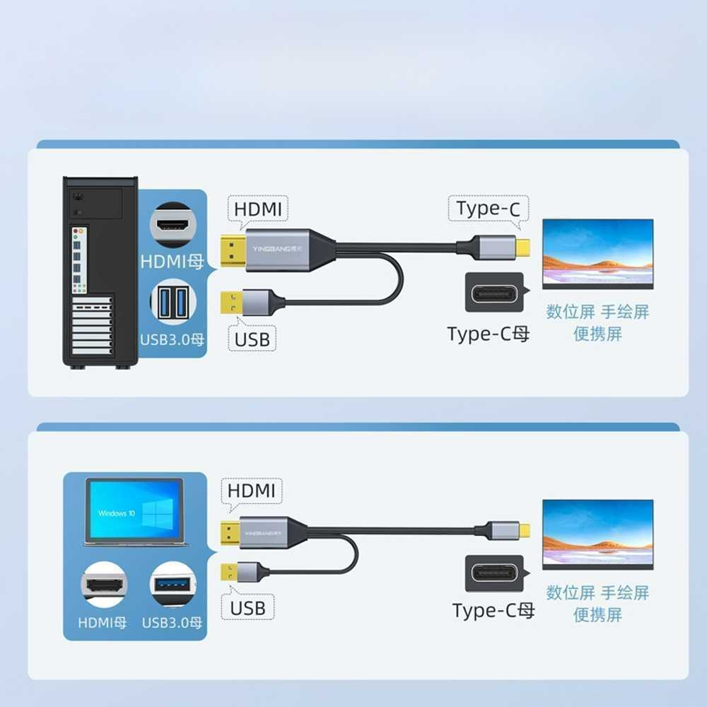 HDMI to TYPE 닌텐도 케이블 독 미러링 C 넥시 젠더 엠비에프 변환 리버네트워크 - 상세 이미지 4