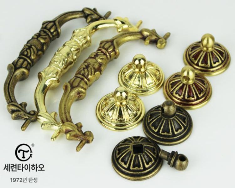 고품질 옷장손잡이 엔틱문고리 엔틱손잡이 장식 엔틱주물손잡이 엔틱가구 앤틱손잡이 - 상세 이미지 4