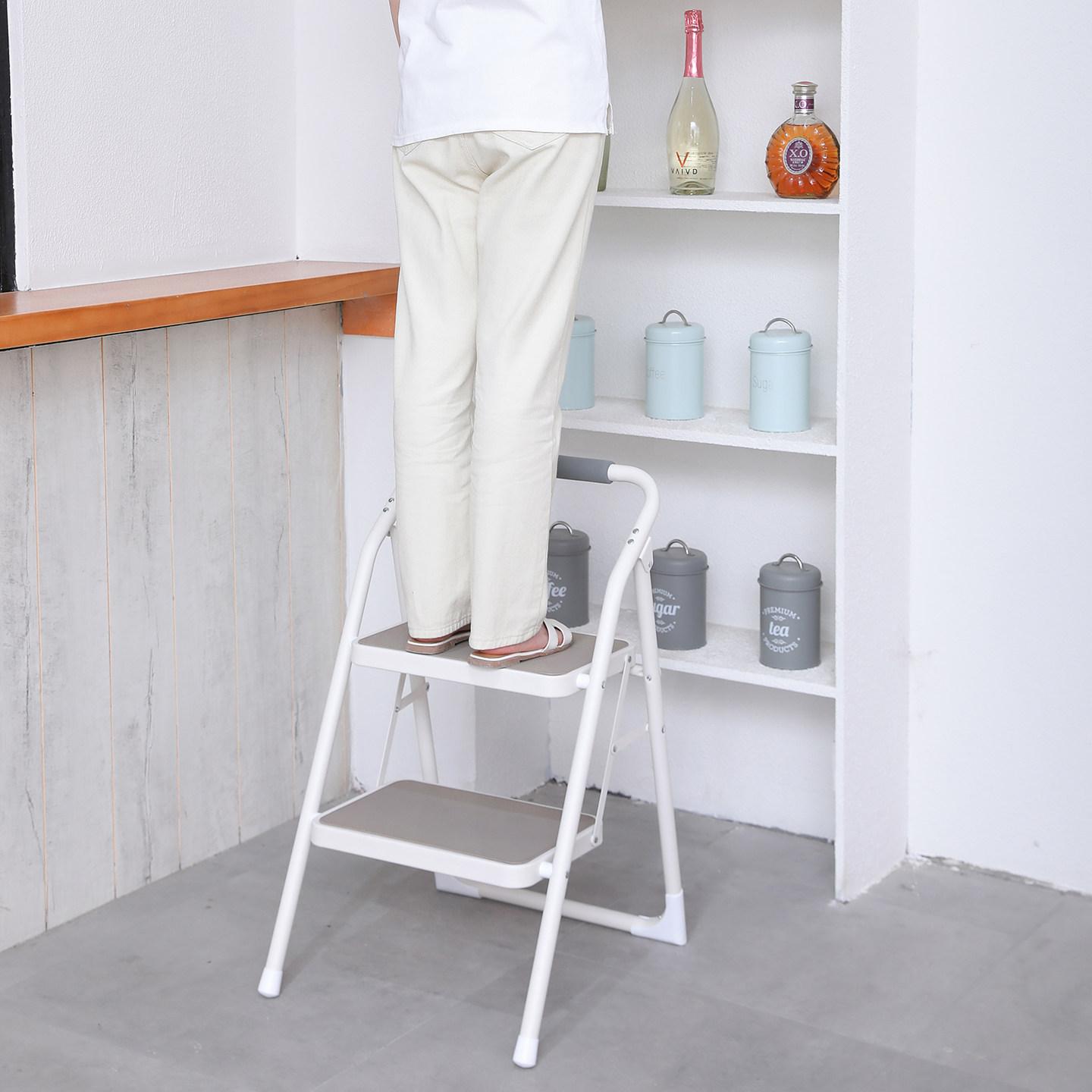 주방 사다리 접이식 청소용 안전 세차 미니 여성 등반 세차사다리 세차장 간이 가정용 실내 - 상세 이미지 3