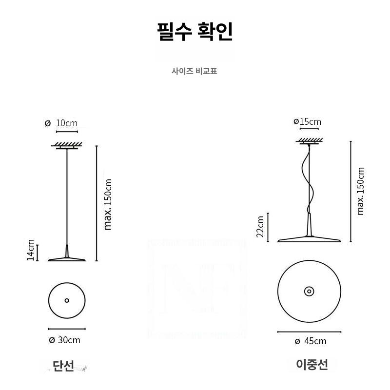 블랙 주방등 프레임 주방전등 팬던트 천장조명 갓등 후렌지 실내등 카페조명 모던 - 상세 이미지 2