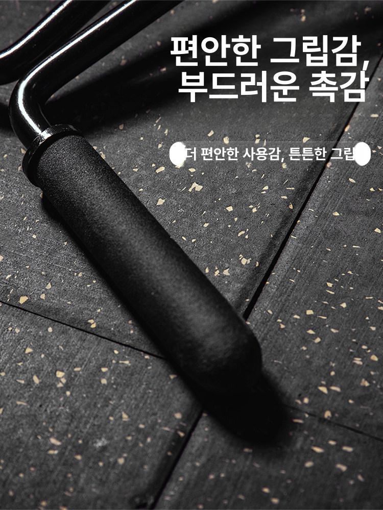 l형 핸들 케이블 트라이셉 삼두 형 헬스그립 풀다운 렛바 스트랩 풀바 삼두그립 그립 - 상세 이미지 4