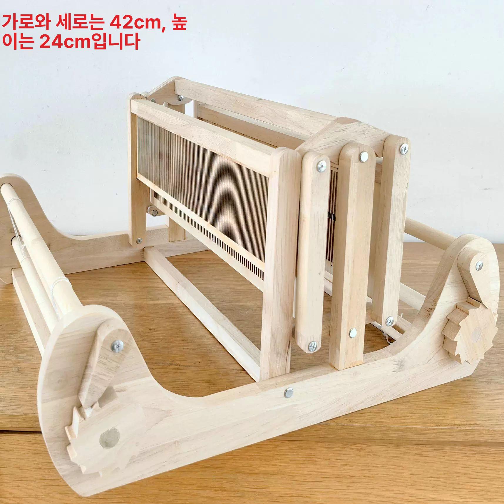 원목 직조기 diy 만들기 공예 공방 뜨개질 직조틀 수예 수편기 핸드위빙 직물 가정용 - 상세 이미지 3