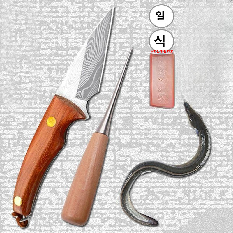일본 정통 장어용 회칼 발골칼 생선 손질 전문 요리 칼 세트 고급 - 상세 이미지 2