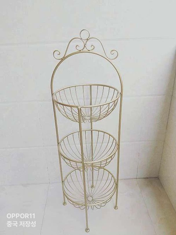 원형 바구니 선반 진열대 수납 욕실 전시대 화장품 매대 정리함 다기능 보관함 소품 수납장 - 상세 이미지 5