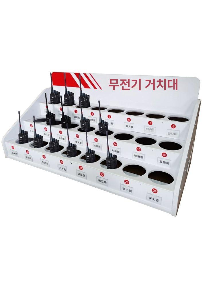 벽걸이형 무전기거치대 홀더 다용도 병원용 수납함 보안 정리함 브래킷 경비실 양방향 - 상품 이미지