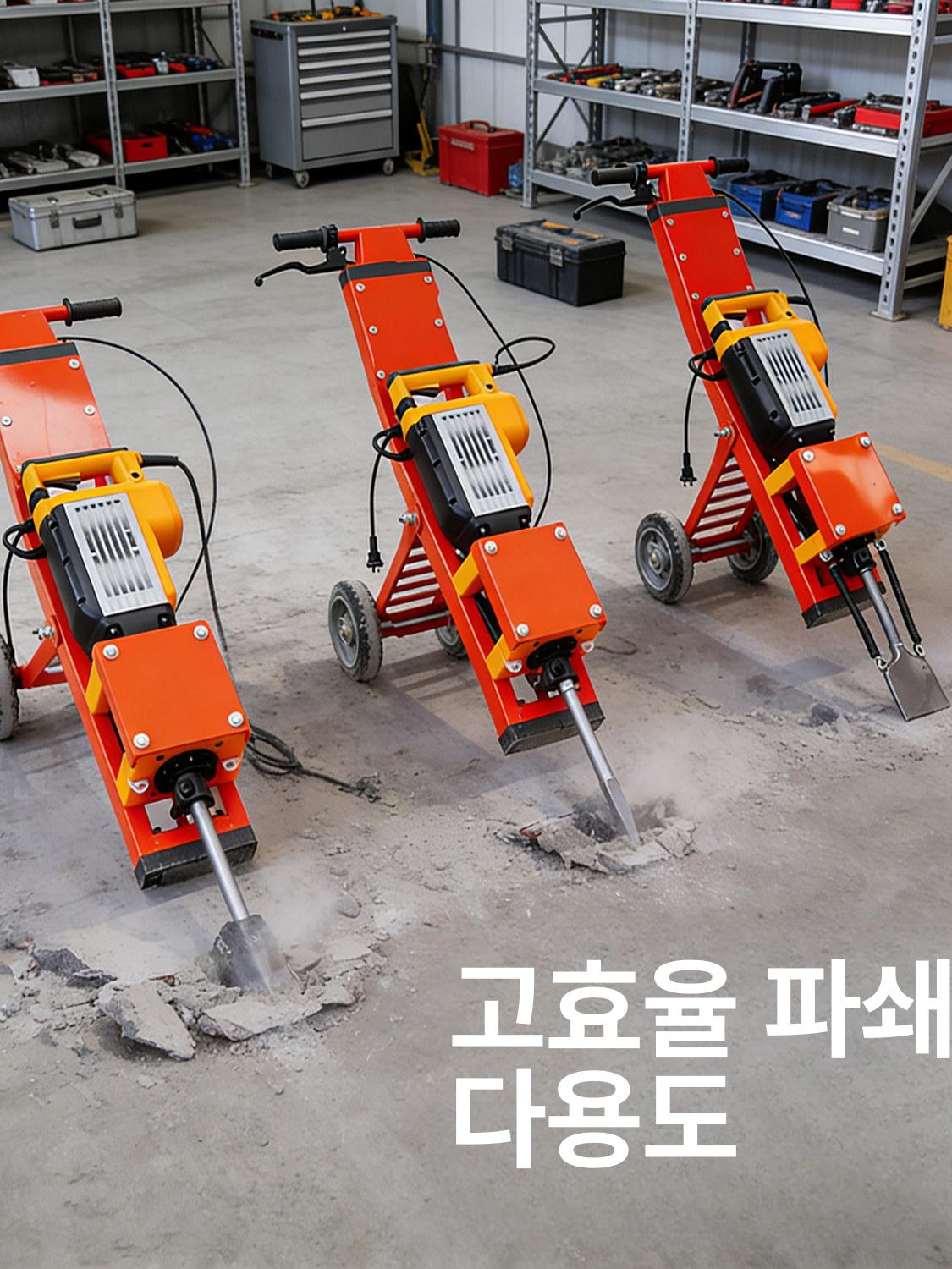장판 타일제거기 데코타일 콘크리트 철거기계 시멘트 강마루철거 바닥제거기 목재 - 상세 이미지 5