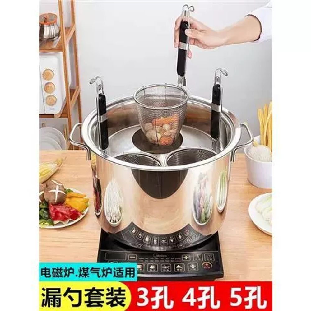 국수 파스타냄비 스파게티 식당 멀티팟 솥 업소용 인덕션 면삶는 손잡이 - 상세 이미지 3