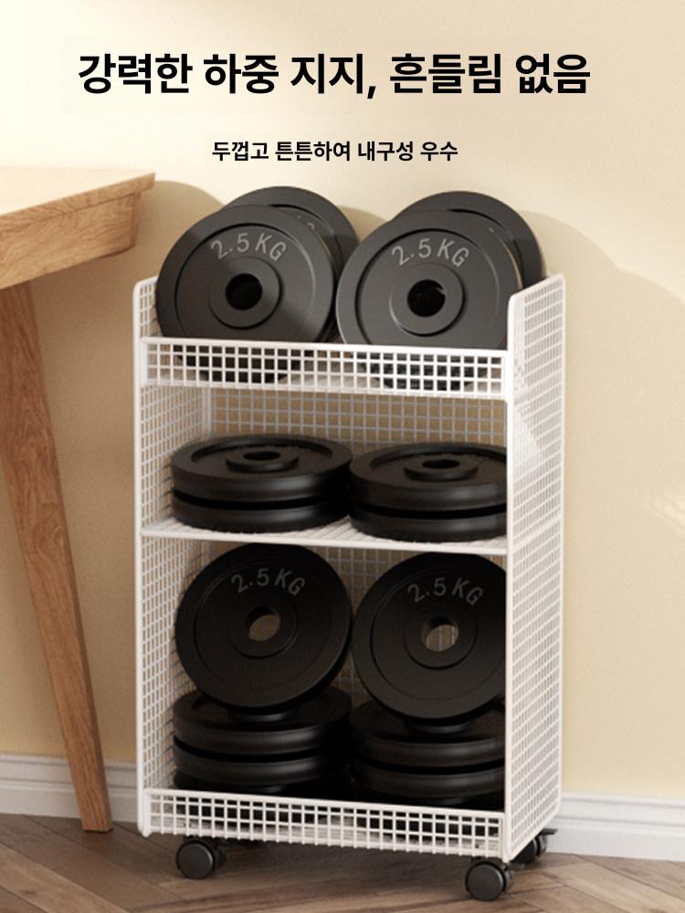 이동식 서랍형 바퀴 수납함 손잡이 틈새 책상정리 화이트 수납정리함 - 상세 이미지 4