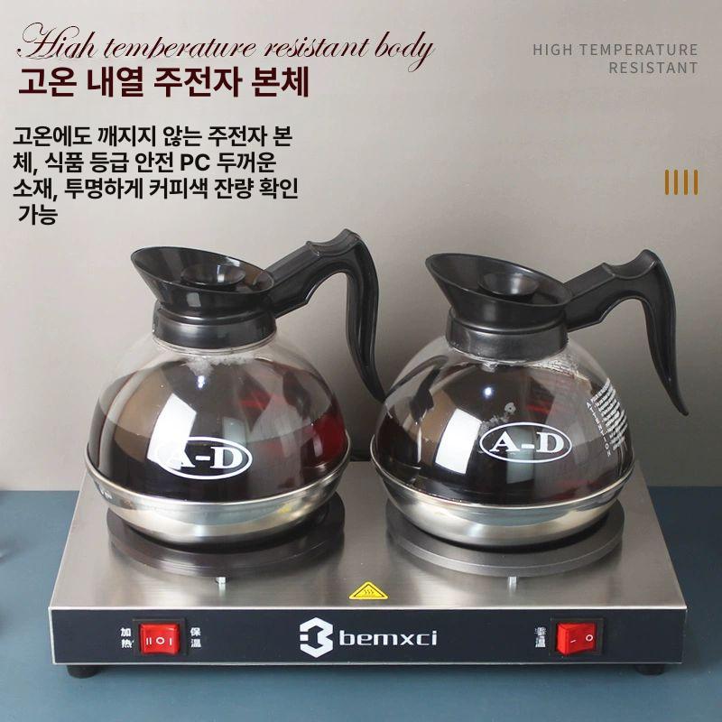 뷔페 커피포트 2단 호텔 업소용 듀얼 계단식 리조트 보온 조식용 워머기 인덕션 - 상세 이미지 3