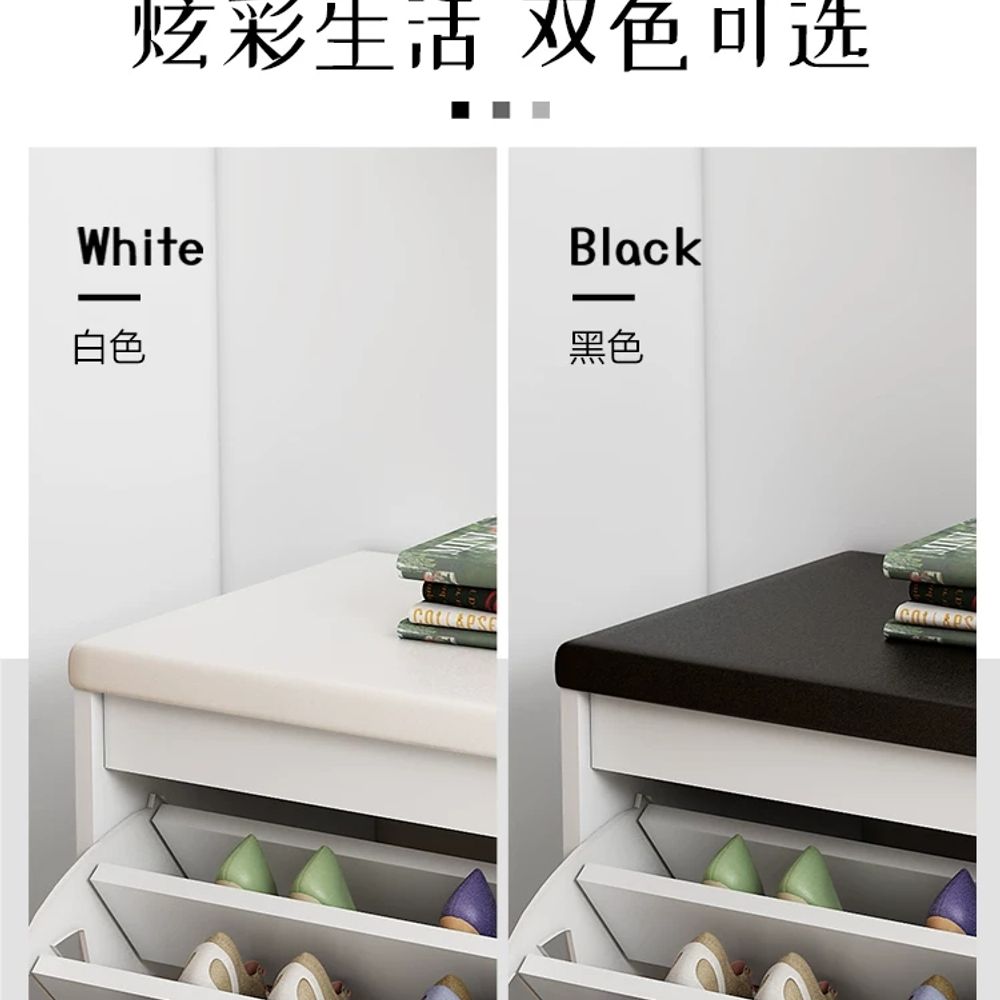 폴딩식 스툴 낮은 좌판 인테리어 패브릭 빈티지 벤치 현관신발장 틈새 아파트 심플 - 상세 이미지 5