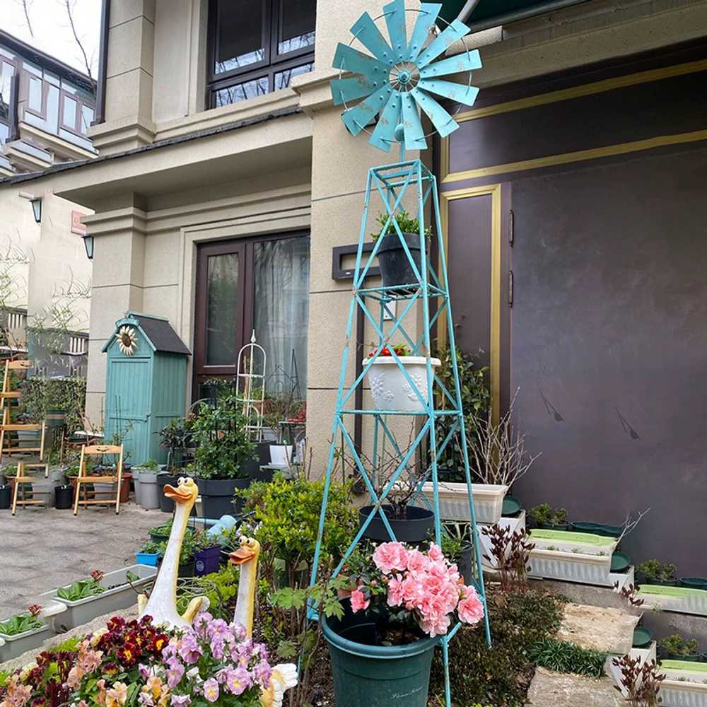 대형 날개 조경 정원 조형물 옥상 행사 광고 장식 모델 장난감 조립 바람개비만들기 - 상세 이미지 2