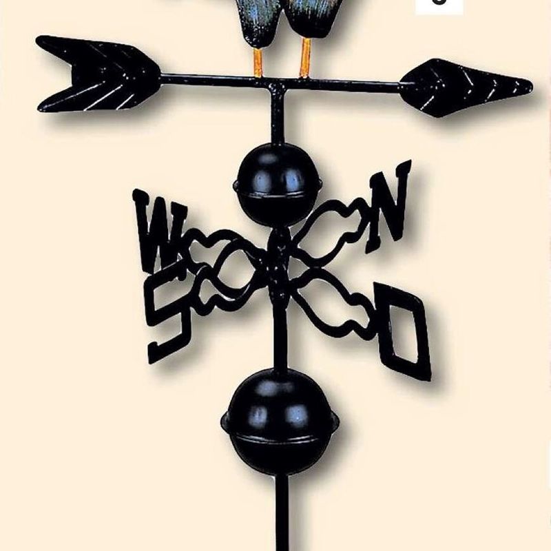 닭 풍향계 야외 장식 전원주택 풍속 철제 정원 주택 엔틱 동물 발코니 마당 바람개비 - 상세 이미지 5