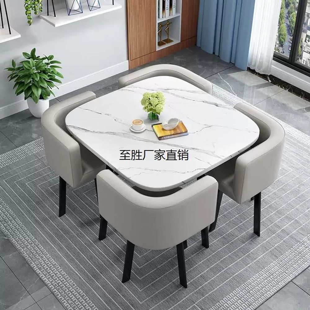 식탁 원탁 빈티지 식당 둥근 직경 호두색 의자 인테리어 홈카페 카페테이블 - 상세 이미지 4