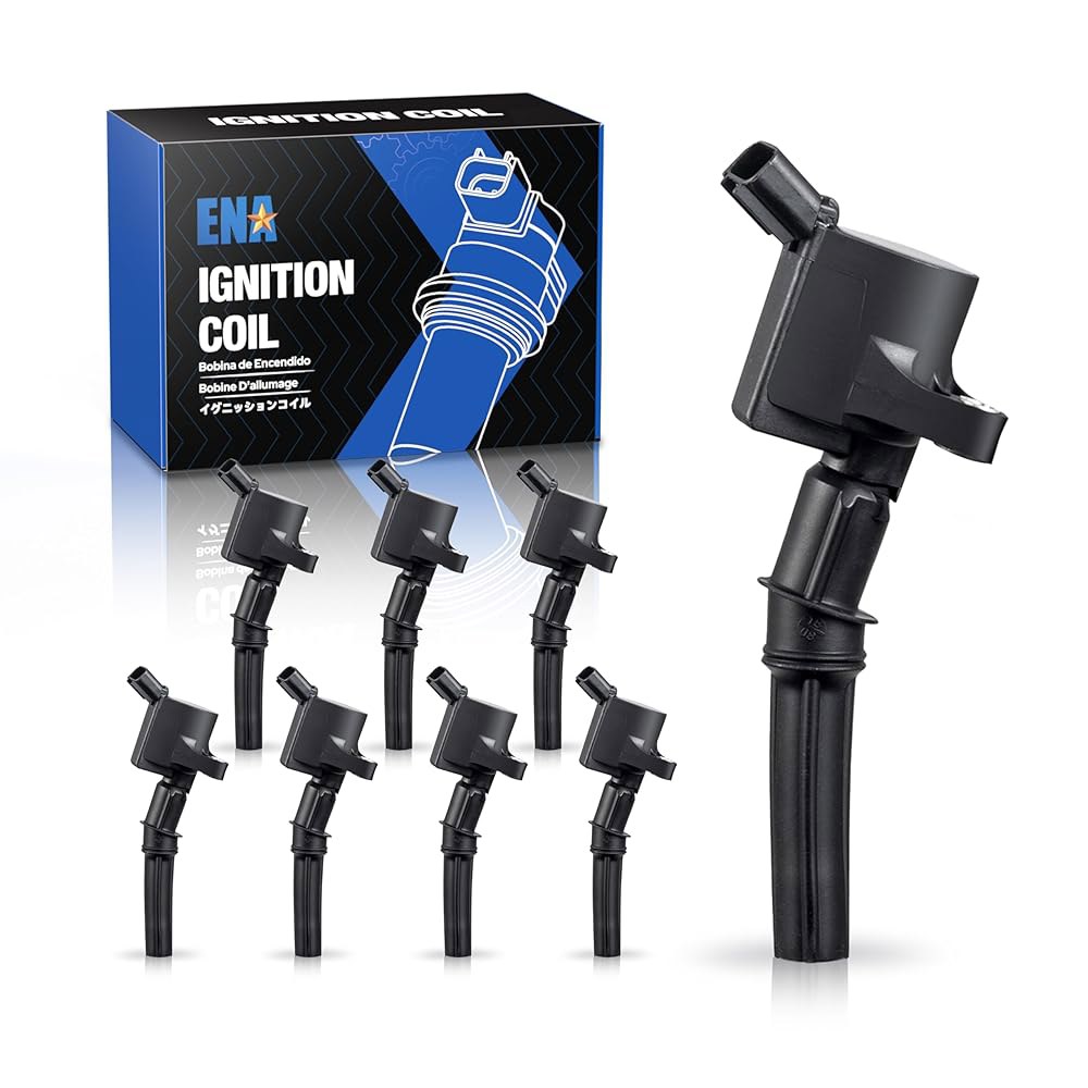 포드 링컨 머큐리 4.6L 5.4L V8 교체용 커브드 부츠 점화 코일 팩 8종 세트 DG508 C1454 C1417 FD503 1L2U12029AA I2LU-12A388-AA - 상품 이미지