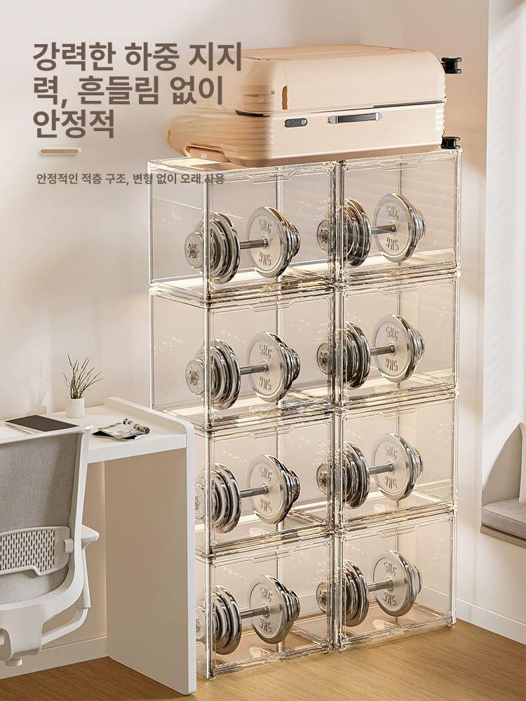 5단 장식장 미니 아크릴케이스 전시 진열대 디스플레이 수납장 기본형 계단식 - 상세 이미지 5