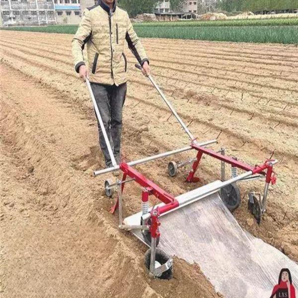 비닐멀칭기 텃밭 농작물 덮개 수동식 밭갈이 마늘 양파 씌우기 정원 관리용 - 상세 이미지 4