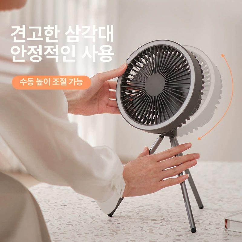 조명 타프팬 무선 LED 캠핑 써귤레이터 선풍기 천장 걸이식 USB 충전 - 상세 이미지 5