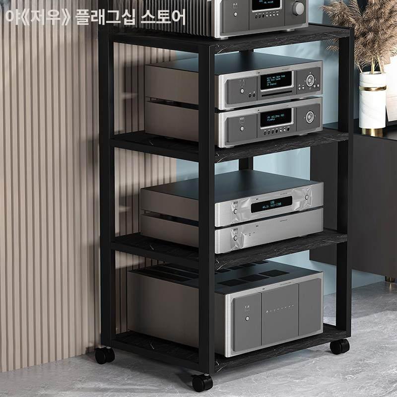 음향 스탠드 이동식 스피커 앰프 거치대 철제 받침 음악 장비 전시장치 이미지 6