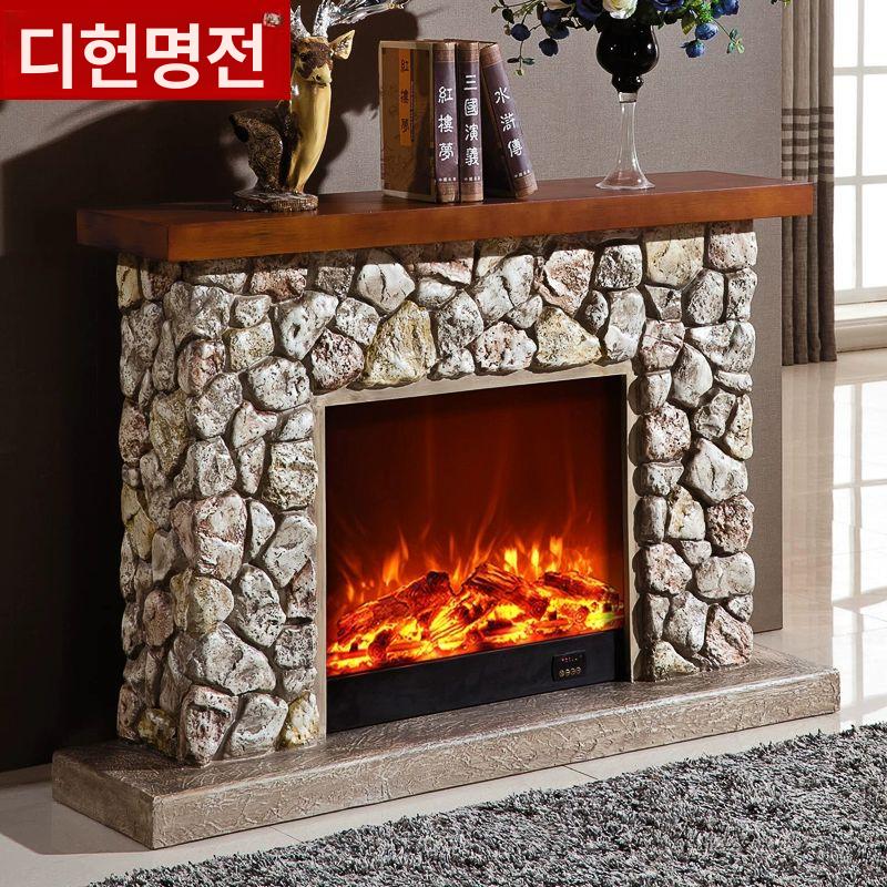 모형 벽난로콘솔 북유럽 거실 장식용 벽장식 선반 장식품 인테리어 엔틱 감성 펜션 - 상세 이미지 5