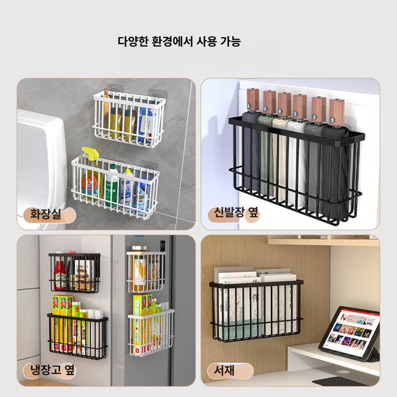 싱크대 하부 선반 조미료 문 부착 양념통 거치대 - 상세 이미지 5