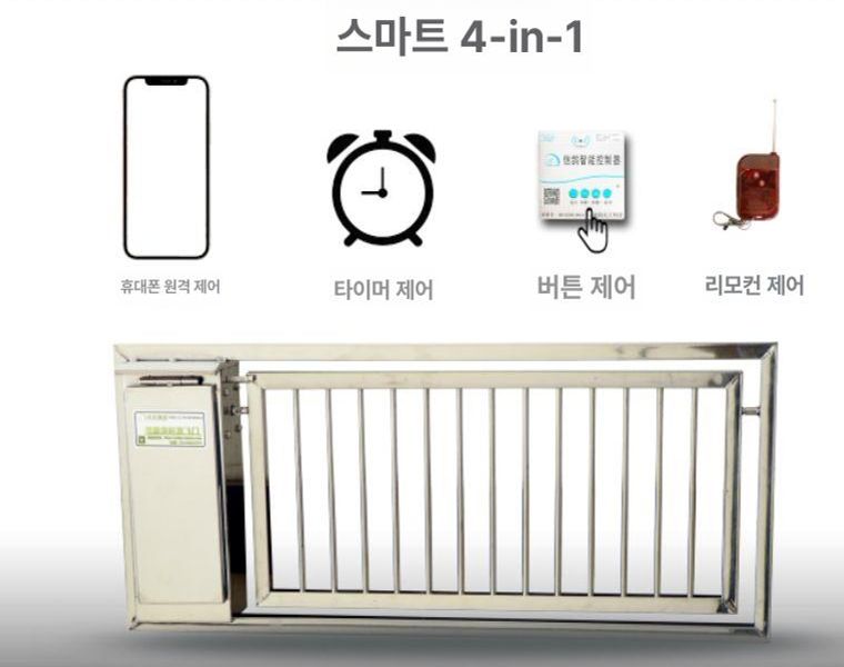 닭장 자동문 센서 가금류 닭 출입문 원격제어 타이머 케이지 개폐기 조류 동물 오리 문 - 상세 이미지 3