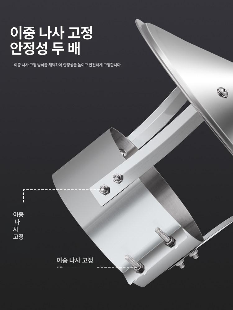 삿갓 연통 스테인리스 방수 화목 역풍 부자재 뚜껑 난로 모자 배기파이프 흡출기 방지 - 상세 이미지 5