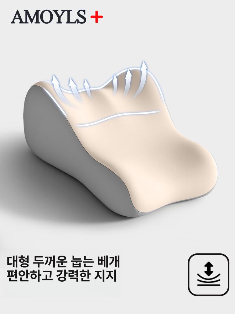 자세교정 지지쿠션 등받이 받침 허리베개 허리쿠션 사무용 의자용 조절 통기성 지지대 - 상세 이미지 4