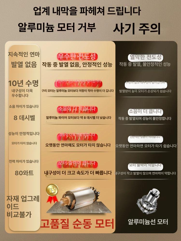현미 곡물 분쇄기 쌀가루 만드는 도토리 분말 가정용 소형 맷돌 그라인더 - 상세 이미지 5