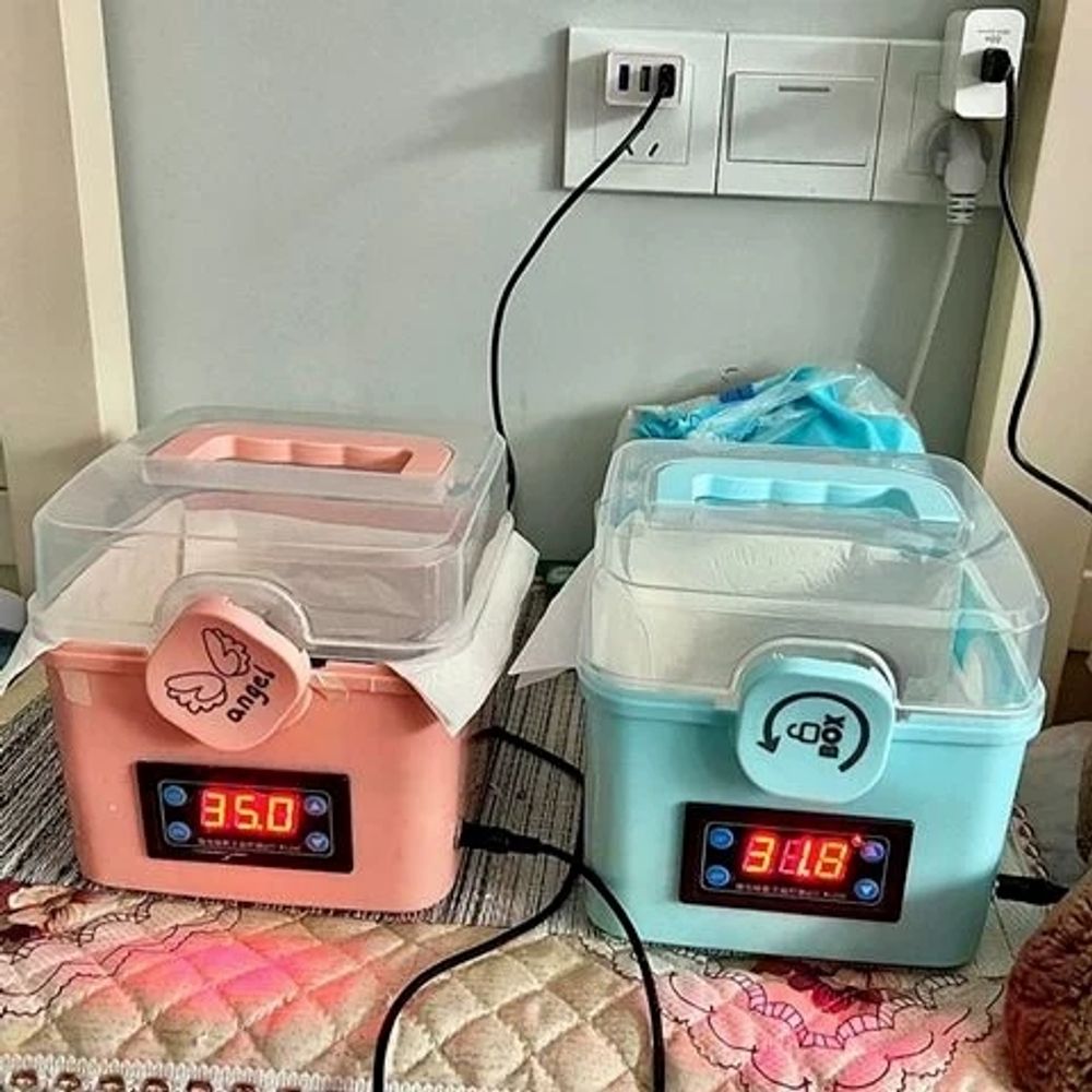 파충류 부화기 휴대용 거북이 부화상자 항온 사육장 산란통 인큐베이터 온도조절 알 - 상세 이미지 3