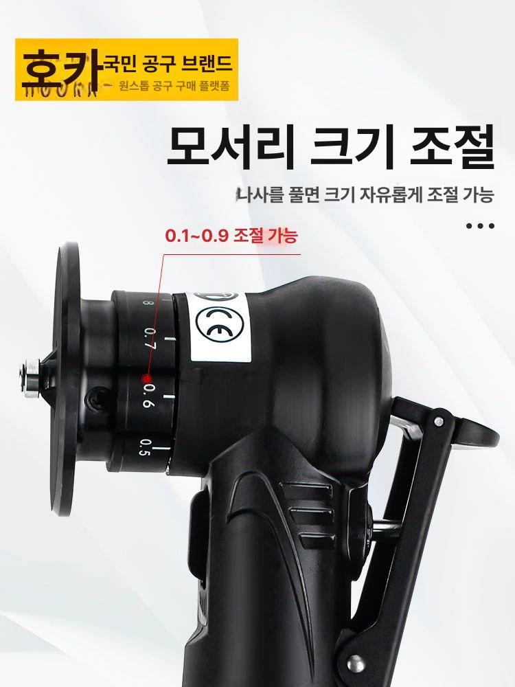 그라인더 탁상면취기 철판 목공용 공압식 연삭기 연마기 표면 모따기 가공 절삭기 - 상세 이미지 3