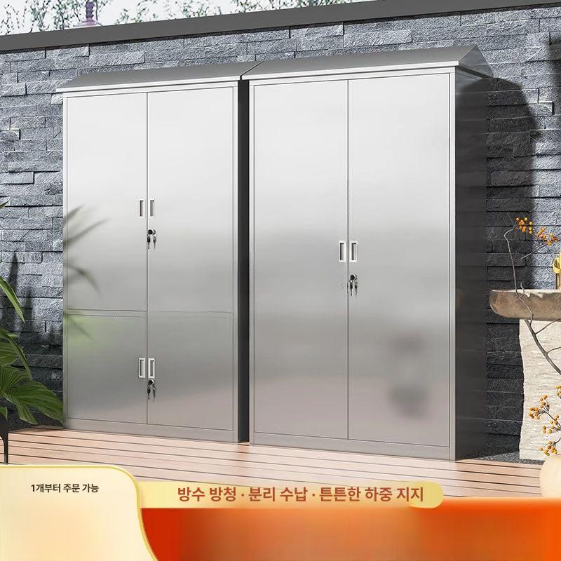 철제캐비넷 야외 간이 농기구 연락해야 철제 간이창고 비고나 농막 승강장은 스테인리스 - 상세 이미지 3