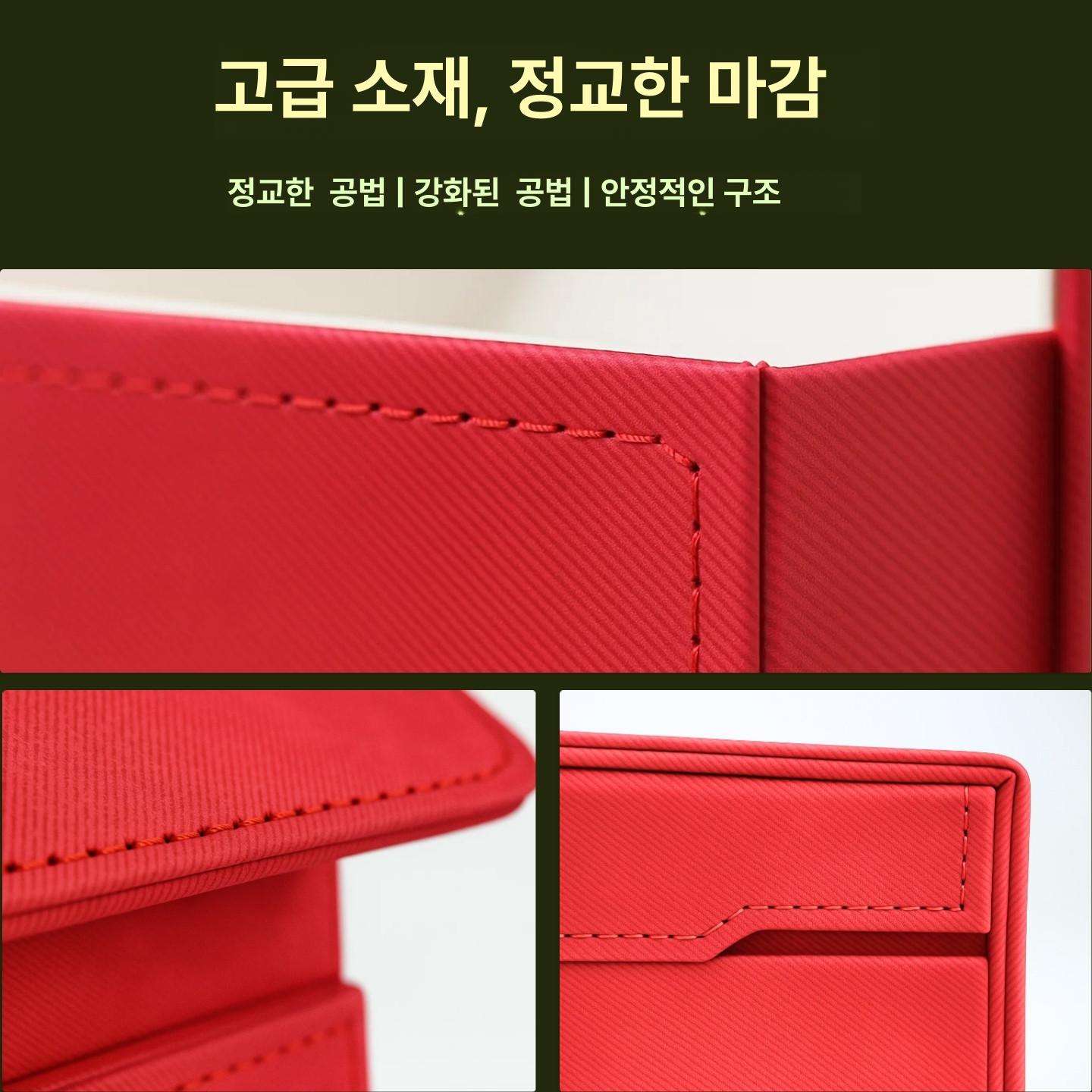 가죽 주사위 디자인 보관 타로 드로스트링 위한 최대 트레이 케이스 스냅으로 자석 - 상세 이미지 5
