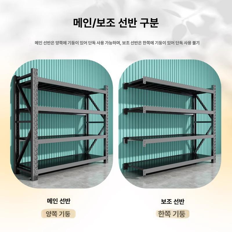 파렛트랙 선반 중량 물류 물류창고 파레트랙 조립식 팔레트 경량랙 앵글선반 철제 중량랙 - 상세 이미지 4