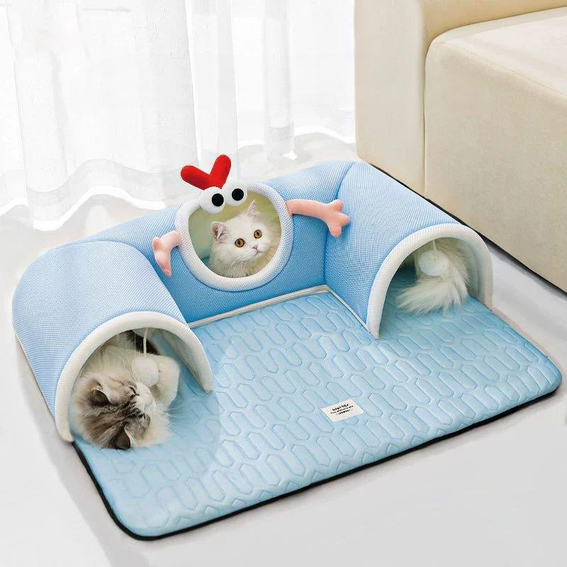고양이 놀이터 캣터널 숨숨집 스크래쳐 미로 장난감 반려동물 용품 - 상세 이미지 2