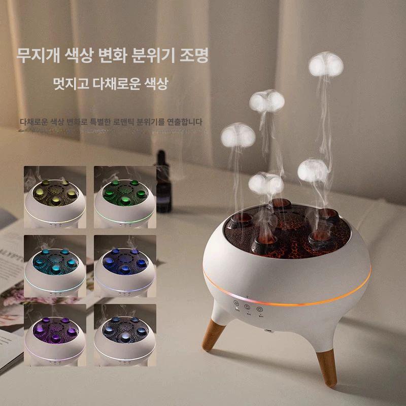 소형 해파리가습기 탁상 용암가습기 기본 플러그인 수달리스 원룸 물멍 인테리어 - 상세 이미지 3