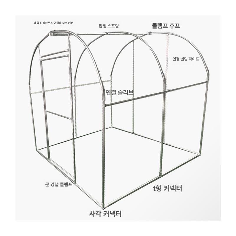 비닐온실 미니온실 간이 가정용 농막 원예 비닐하우스 조립식 베란다 화분 비닐 간이창고 - 상세 이미지 5