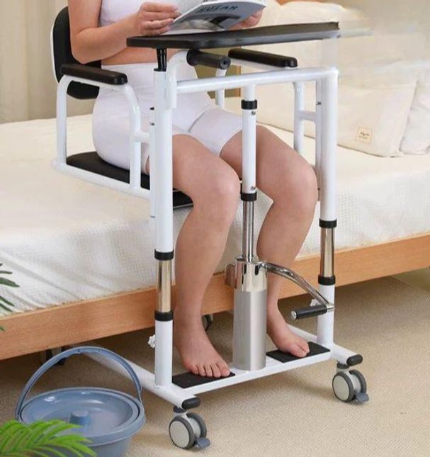 유압식 환자 리프트 이동 보조 침대 거동 불편 어르신 블랙 유압식 - 상품 이미지